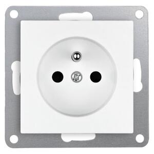 Elhard Zásuvka Vera Aluminium, strieborná - kompletná VA6100S