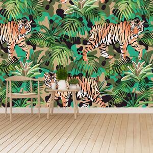 Fototapeta Vliesová Tiger džungle 152x104 cm