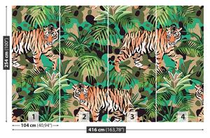 Fototapeta Vliesová Tiger džungle 416x254 cm