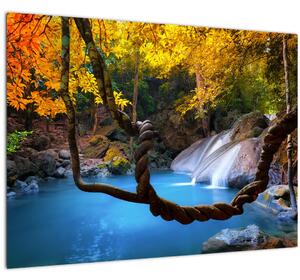 Obraz - Vodopády v Ázii (70x50 cm)