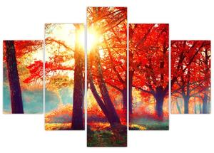 Obraz - Jesenná krajina (150x105 cm)
