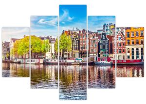 Obraz - Tancujúce domy, Amsterdam (150x105 cm)
