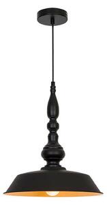 Závesná lampa Colin, čierna, Ø 36 cm