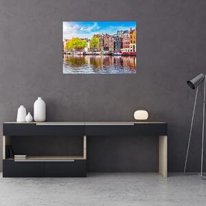 Obraz - Tancujúce domy, Amsterdam (70x50 cm)