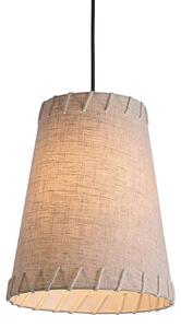 Závesná lampa Timor, textil, béžová