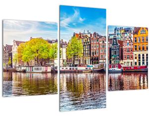 Obraz - Tancujúce domy, Amsterdam (90x60 cm)