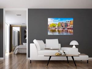 Obraz - Tancujúce domy, Amsterdam (90x60 cm)