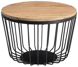 KONFERENČNÝ STOLÍK, prírodná farba, drevo, kov, 50/50/35 cm Carryhome - Stolíky do obývačky, Online Only