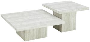 SADA PRÍRUČNÝCH STOLÍKOV, svetlosivá Ambia Home - Stolíky do obývačky, Online Only