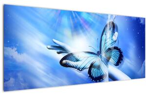 Obraz - Motýľ, symbol nádeje (120x50 cm)