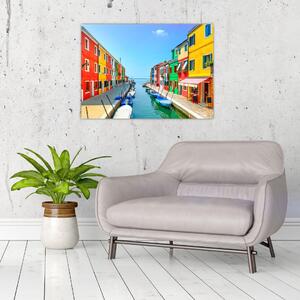 Obraz - Ostrov Burano, Benátky, Taliansko (70x50 cm)
