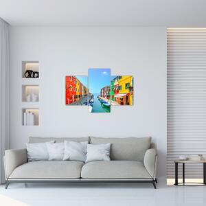 Obraz - Ostrov Burano, Benátky, Taliansko (90x60 cm)