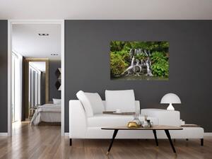 Obraz vodopádov v tropickom lese (90x60 cm)