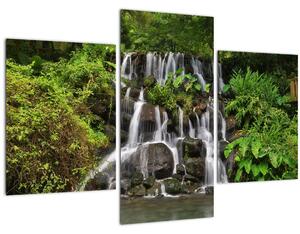Obraz vodopádov v tropickom lese (90x60 cm)