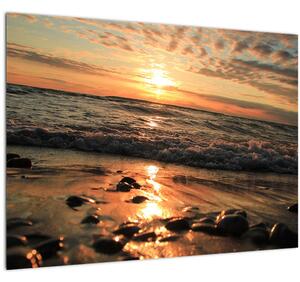 Obraz - Západ slnka pri oceáne (70x50 cm)