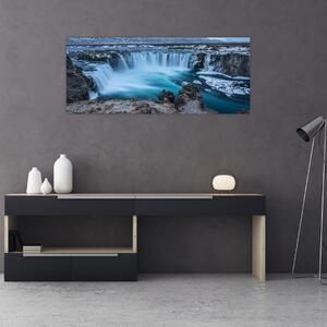 Obraz - Výhľad na vodopády (120x50 cm)