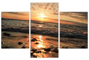 Obraz - Západ slnka pri oceáne (90x60 cm)