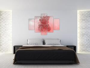 Obraz červeného dymu (150x105 cm)