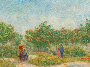 Obrazová reprodukcia Garden with Courting Couples (Square Saint-Pierre) - Vincent van Gogh, (40 x 30 cm)