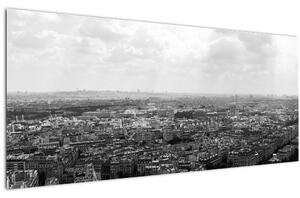 Obraz - Strechy domov v Paríži (120x50 cm)