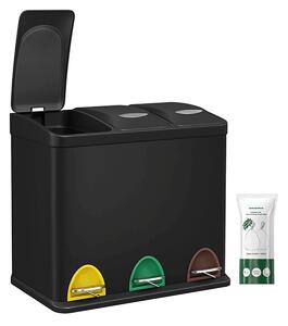 Kôš na triedený odpad AUK-E1124 Čierna