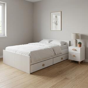 Raj posteli Detská posteľ Loufit Biela PW 160x80 cm, 200x120 cm, 200x90 cm