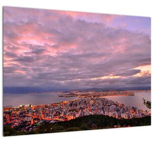 Obraz - Súmrak nad mestom (70x50 cm)