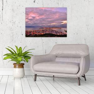 Obraz - Súmrak nad mestom (70x50 cm)