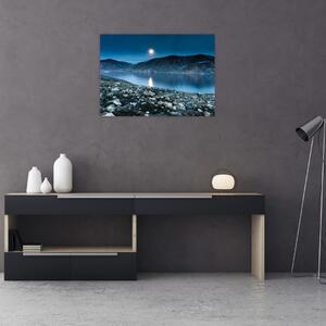 Obraz nočné krajiny, Island (70x50 cm)