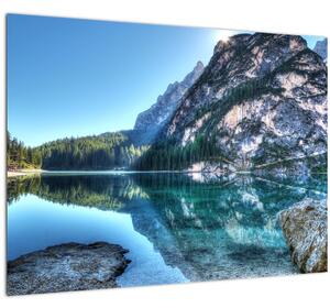 Obraz vysokohorského jazera (70x50 cm)
