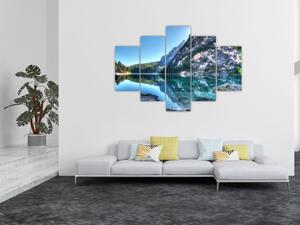 Obraz vysokohorského jazera (150x105 cm)
