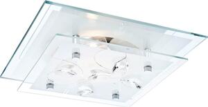 Moderné stropné LED prisadené osvetlenie JASMINA, 24x24cm, hranaté