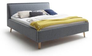 MUZZA Čalúnená posteľ deria 180 x 200 cm modrá