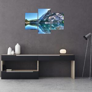 Obraz vysokohorského jazera (90x60 cm)
