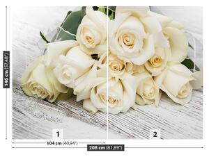Fototapeta Vliesová Biele ruže 208x146 cm