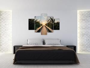 Obraz - cesta k slnku (150x105 cm)