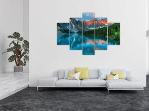 Obraz tyrkysového jazera (150x105 cm)