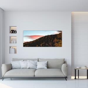 Obraz červánkov nad kopcom (120x50 cm)