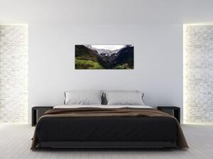 Obraz - Údolie pod horami (120x50 cm)