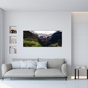 Obraz - Údolie pod horami (120x50 cm)