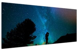 Obraz - Stretnutie pod hviezdami (120x50 cm)