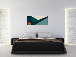 Obraz - Kubistická abstrakcia (120x50 cm)