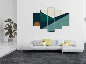 Obraz - Kubistická abstrakcia (150x105 cm)
