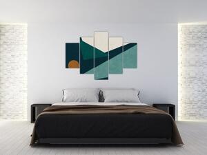 Obraz - Kubistická abstrakcia (150x105 cm)