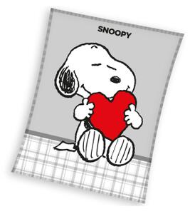 Carbotex Detská mikroplyšová deka 150 x 200 cm - Snoopy Love