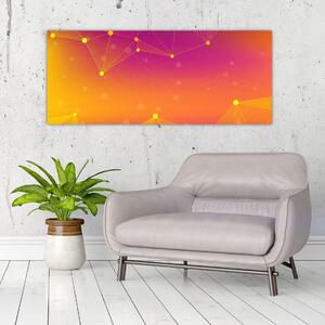 Farebný abstraktný obraz (120x50 cm)