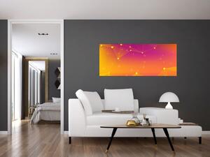 Farebný abstraktný obraz (120x50 cm)