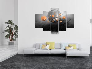 Obraz oranžových gulí (150x105 cm)