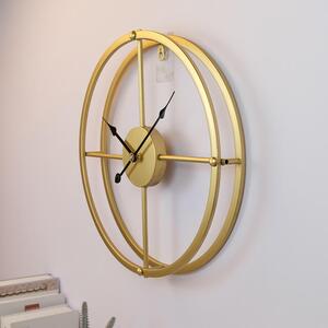Dizajnové nástenné hodiny lux Gold 40cm