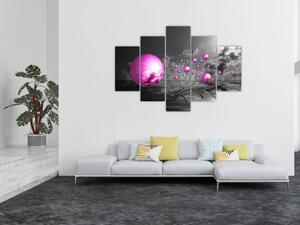 Obraz ružových gulí (150x105 cm)